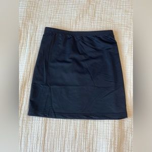 Black stretchy tight mini skirt, new